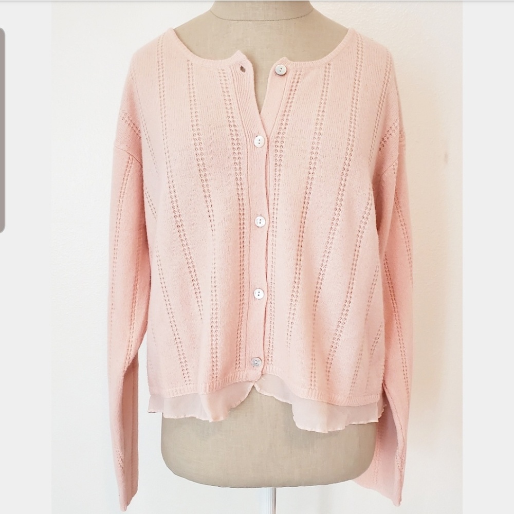 🛍Pink Boston Proper 100% Cashemere Sweater🛍